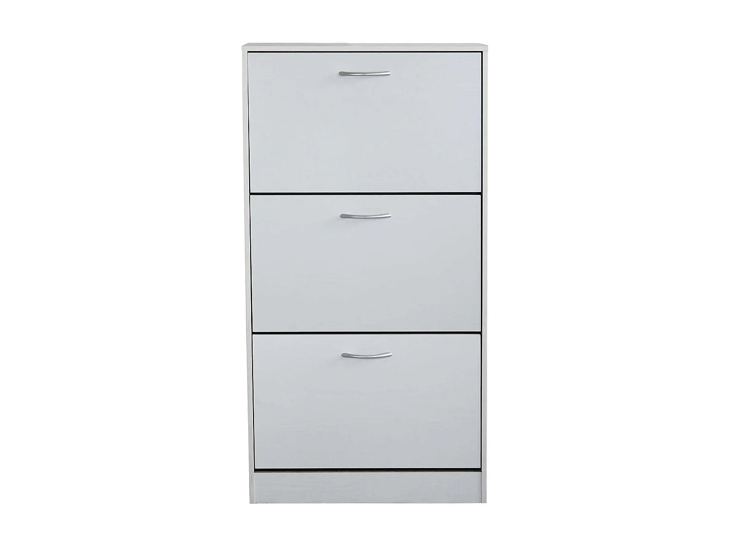 MilaniHome.it - Scarpiera Con 3 Ante In Legno Di Design Porta Scarpe Di Alta Qualità, Cm 60x24x115 H Colore: Biancodi coloreBianco