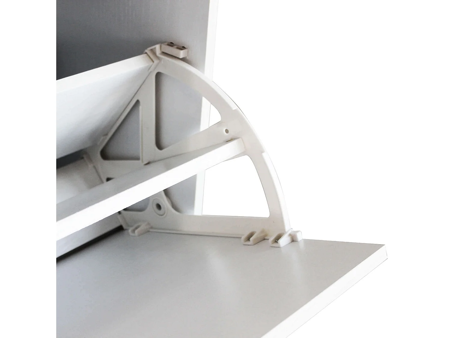 MilaniHome.it - Scarpiera Con 3 Ante In Legno Di Design Porta Scarpe Di Alta Qualità, Cm 60x24x115 H Colore: Biancodi coloreBianco