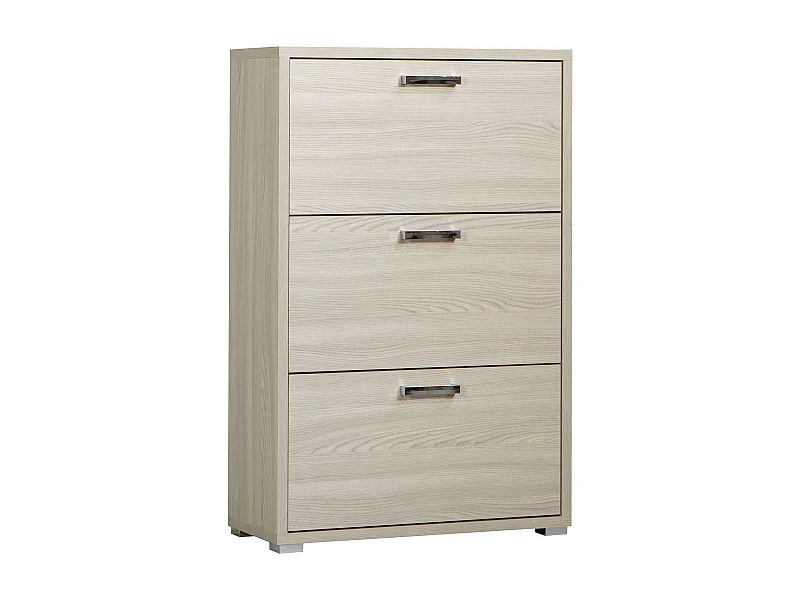 MilaniHome.it - scarpiera 3 ante a ribalta per soggiorno cucina bagno fatto in Italia cm 75,3x33x115,7 h Colore: Marronedi coloreMarrone