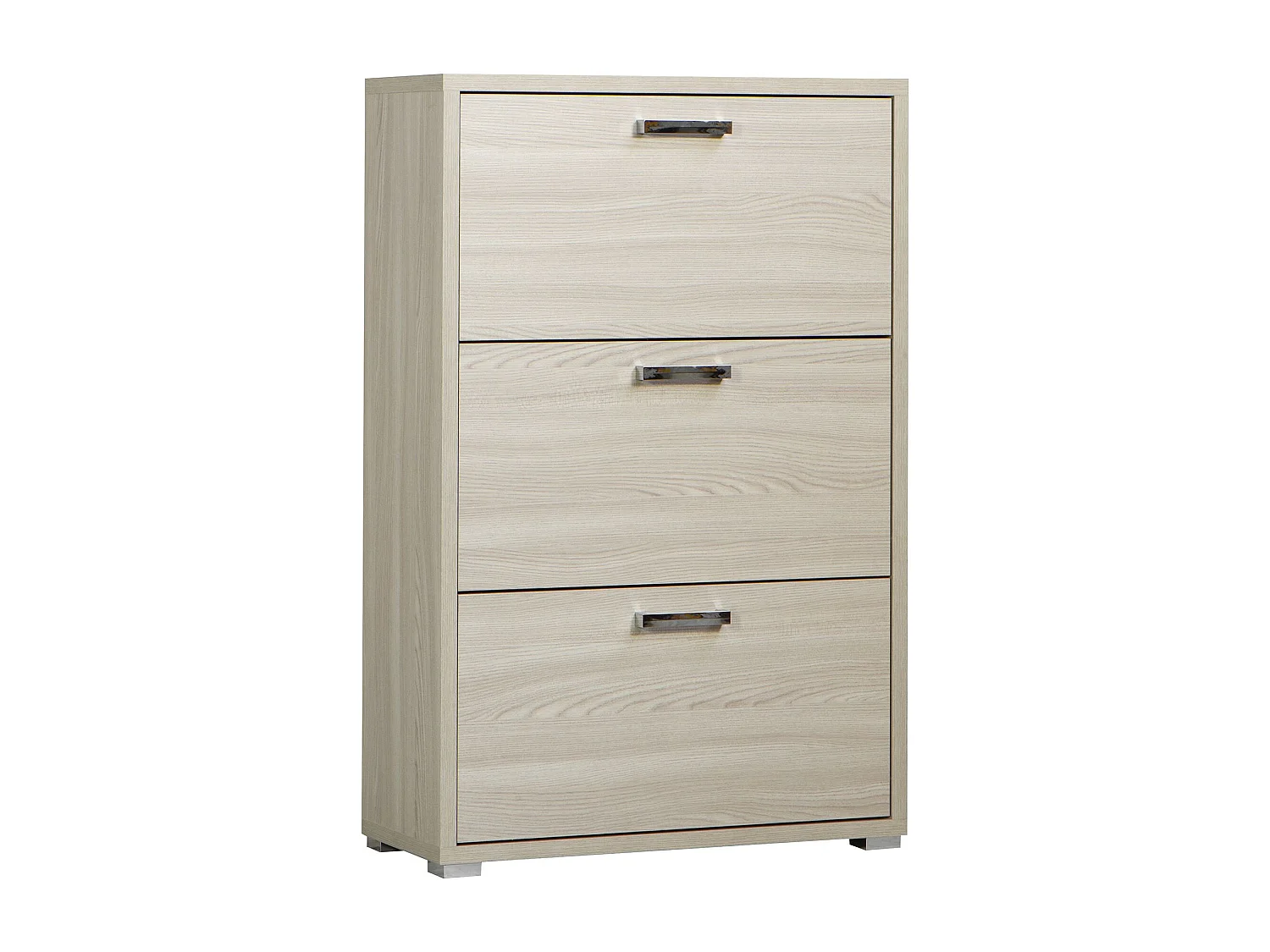 MilaniHome.it - scarpiera 3 ante a ribalta per soggiorno cucina bagno fatto in Italia cm 75,3x33x115,7 h Colore: Marronedi coloreMarrone