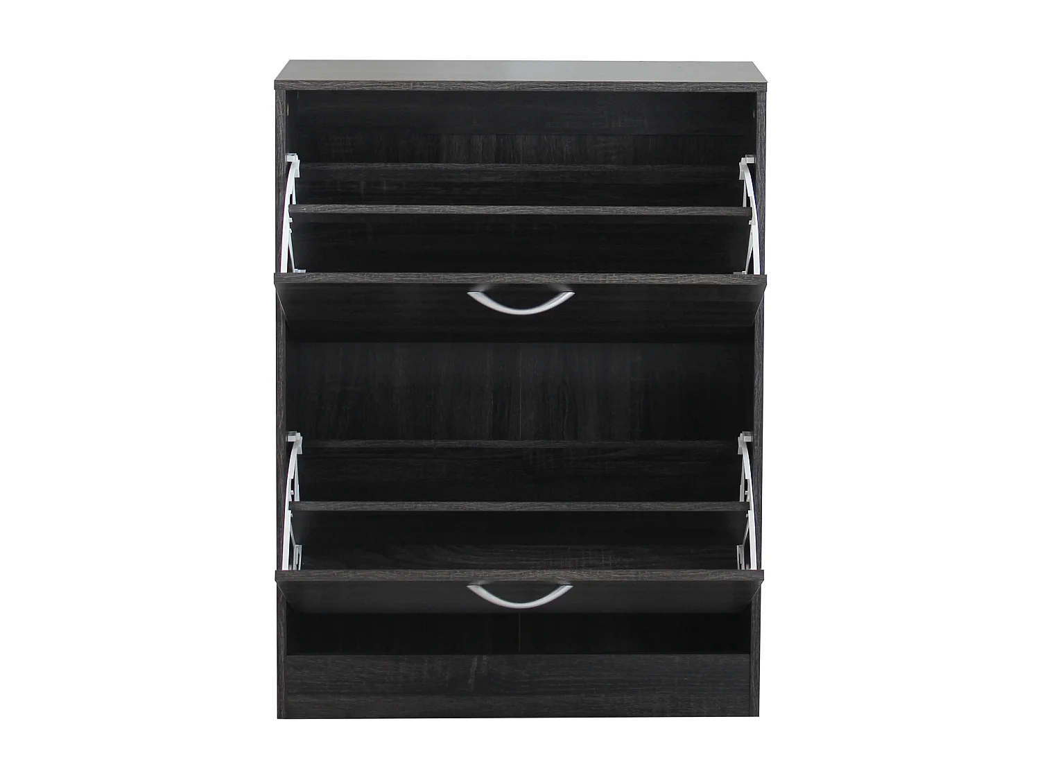 MilaniHome.it - Scarpiera Con 2 Ante In Legno Di Design Porta Scarpe Di Alta Qualità, Cm 60x24x80 H Colore: Grigio scurodi coloreGrigio scuro