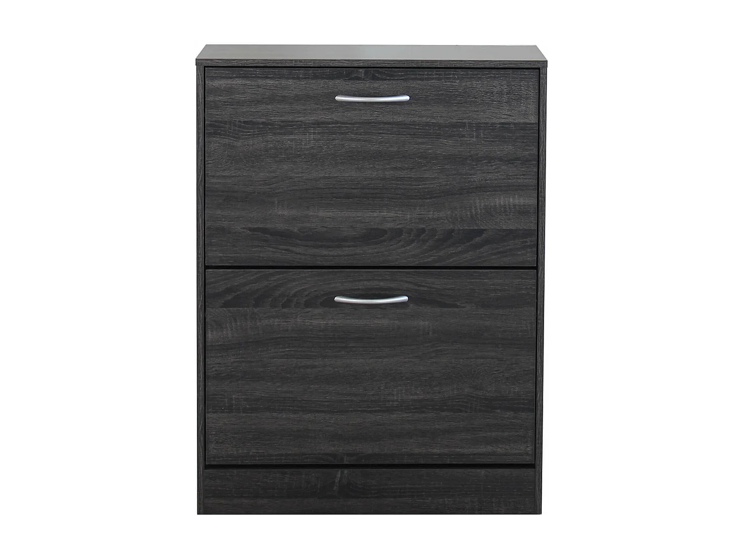 MilaniHome.it - Scarpiera Con 2 Ante In Legno Di Design Porta Scarpe Di Alta Qualità, Cm 60x24x80 H Colore: Grigio scurodi coloreGrigio scuro