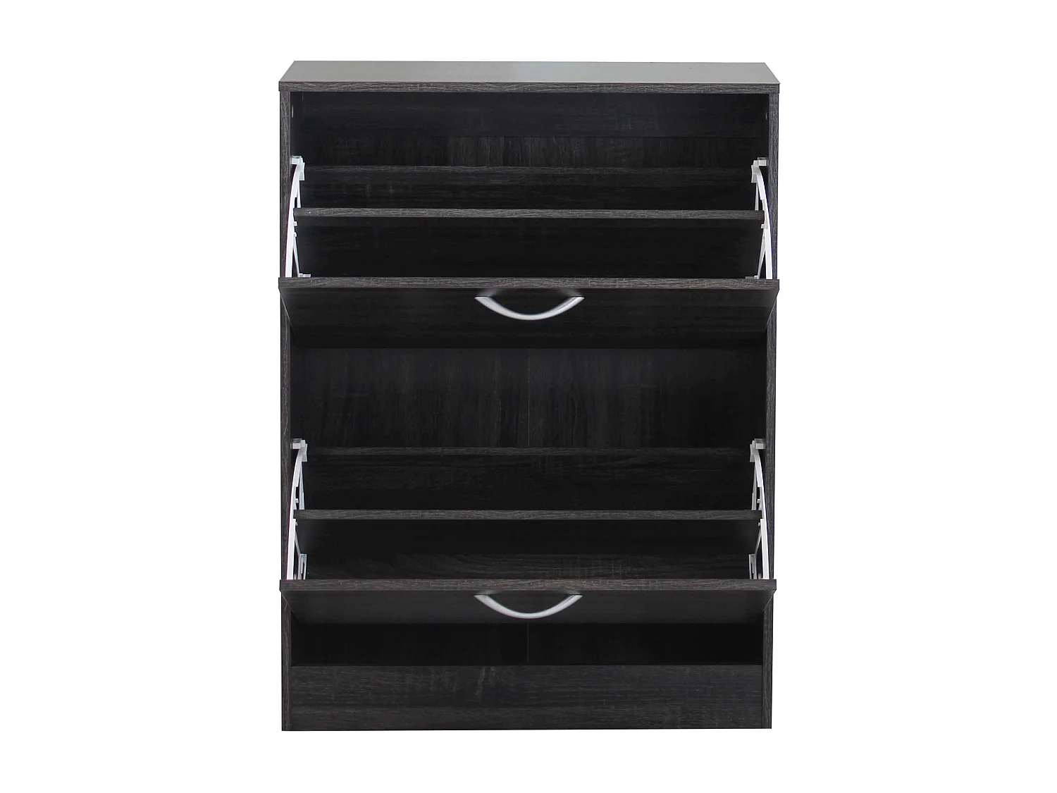 MilaniHome.it - Scarpiera Con 2 Ante In Legno Di Design Porta Scarpe Di Alta Qualità, Cm 60x24x80 H Colore: Grigio scurodi coloreGrigio scuro