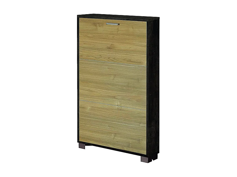 MilaniHome.it - scarpiera a 3 ante di design moderno cm 70 l x 18 p x 118 hdi coloreMarrone