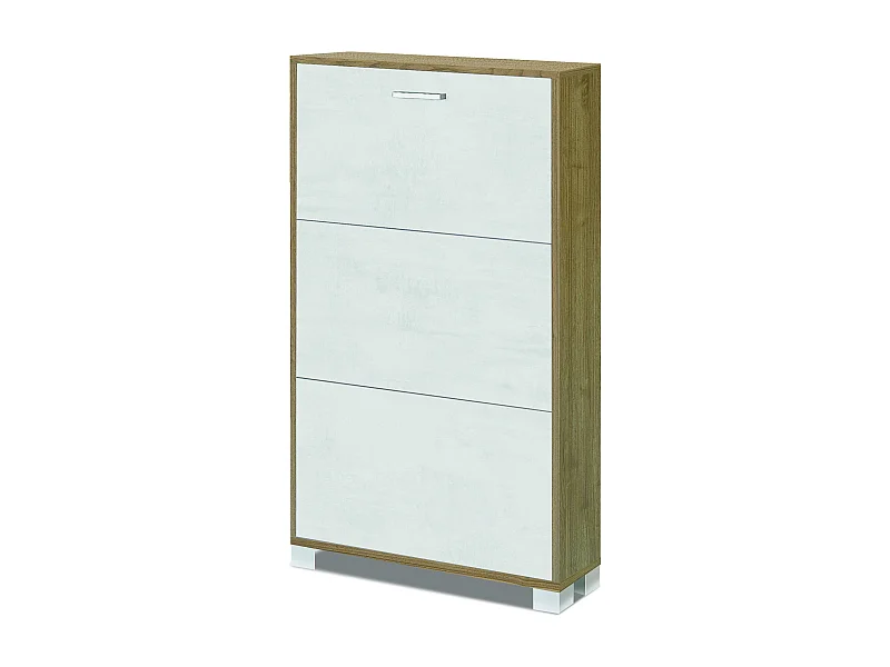 MilaniHome.it - scarpiera a 3 ante di design moderno cm 70 l x 18 p x 118 hdi coloreBianco