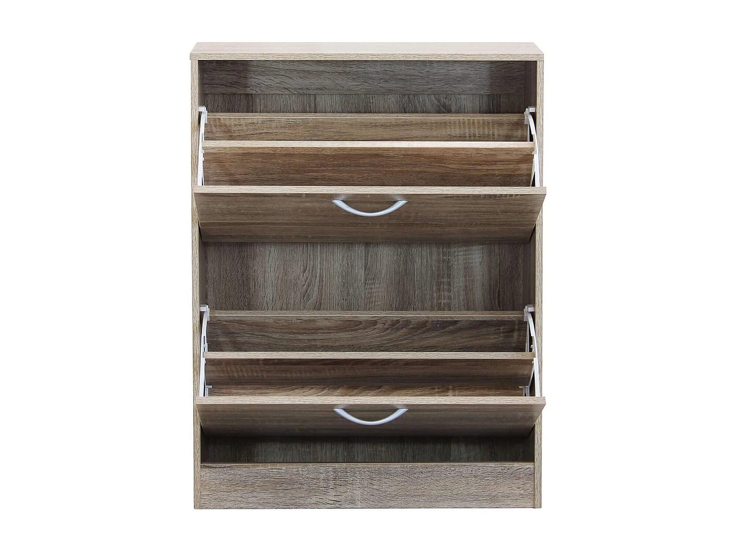 MilaniHome.it - Scarpiera Con 2 Ante In Legno Di Design Porta Scarpe Di Alta Qualità, Cm 60x24x80 H Colore: Marronedi coloreMarrone