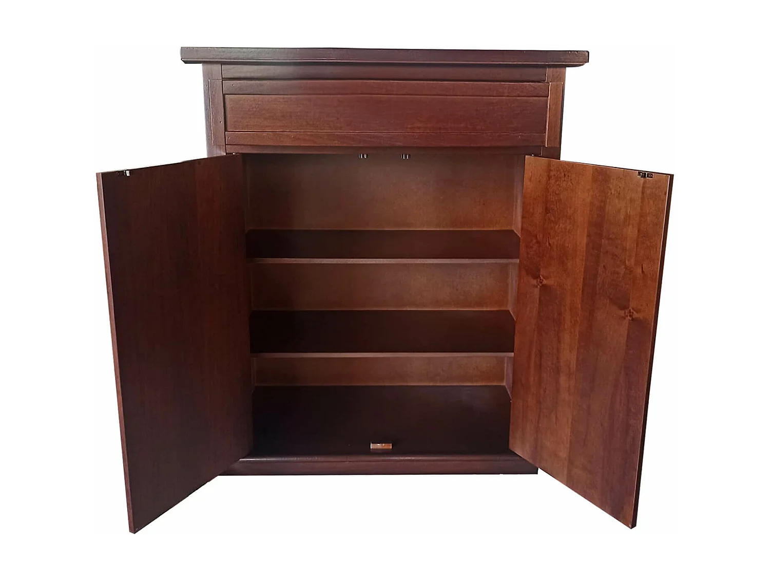 MilaniHome.it - Scarpiera In Legno Massello 87x40x110 Colore: Tinta nocedi coloreTinta noce