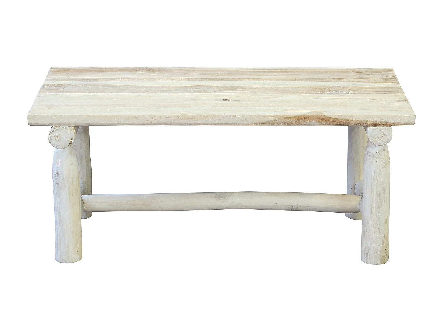 MilaniHome.it - tavolino da esterno in teak di design per esterno giardino cm 90 l x 44 p x 37 hdi coloreBeige