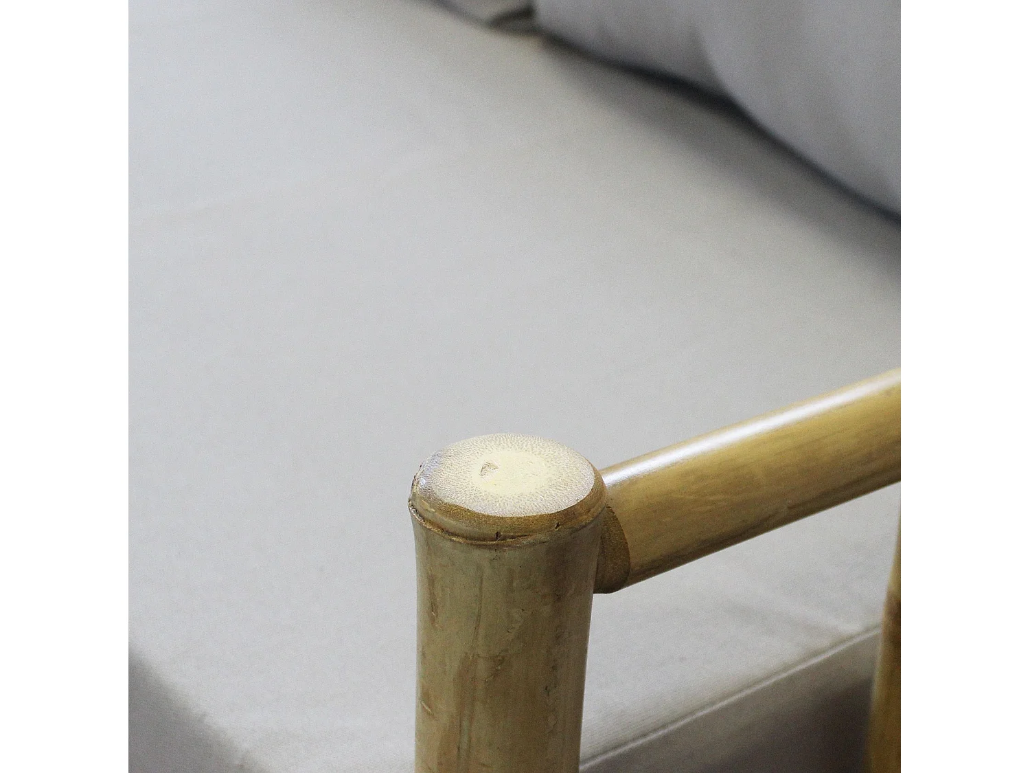 MilaniHome.it - divano da giardino in bamboo di design per esterno giardino cm 180 l x 70 p x 80 hdi coloreGrigio