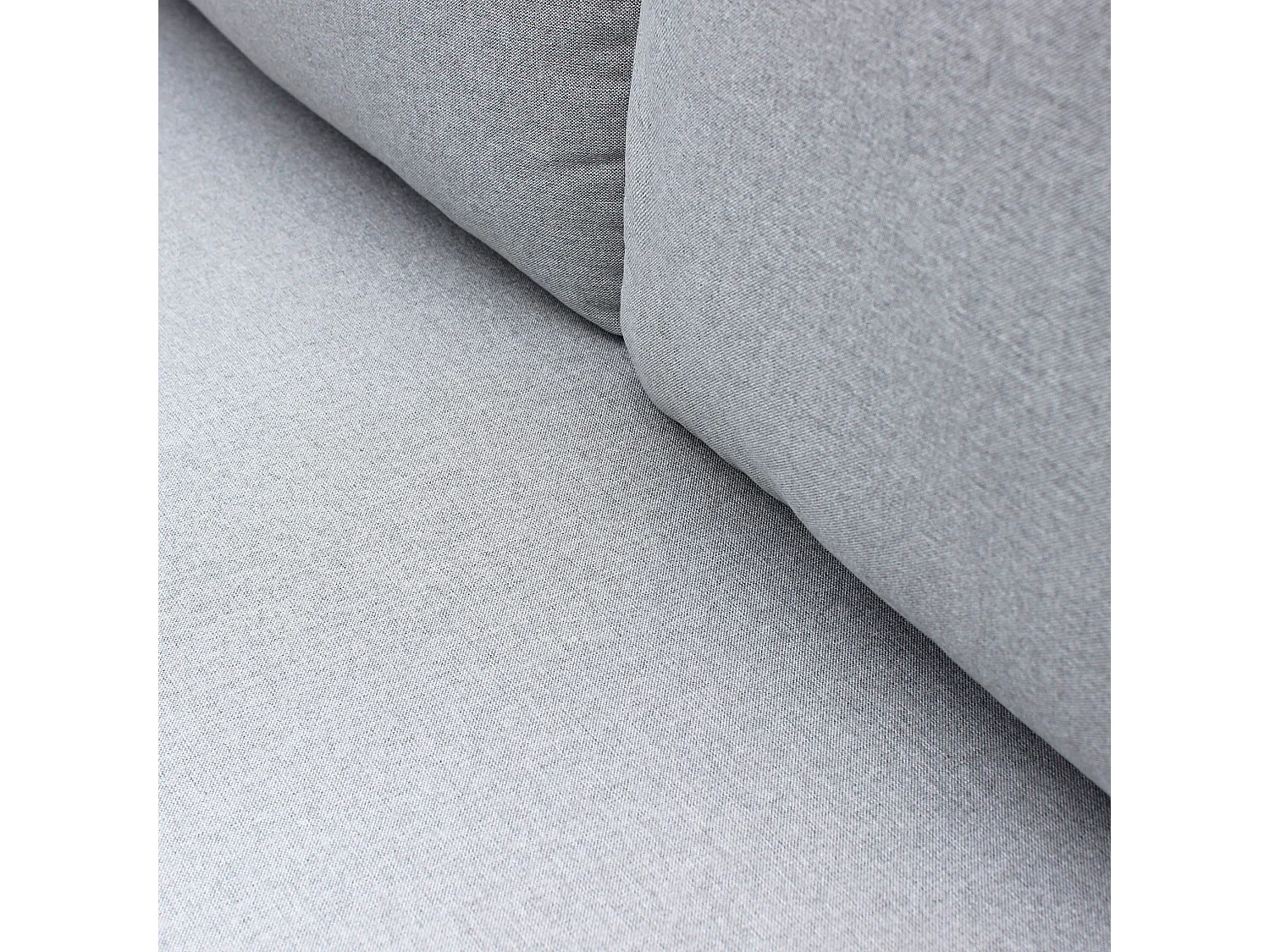 MilaniHome.it - divano con tavolino da esterno in alluminio di design per esterno giardino Divano: cm 70/135x75/140x75 h Tavolino: cm 32x40x53 hdi coloreGrigio