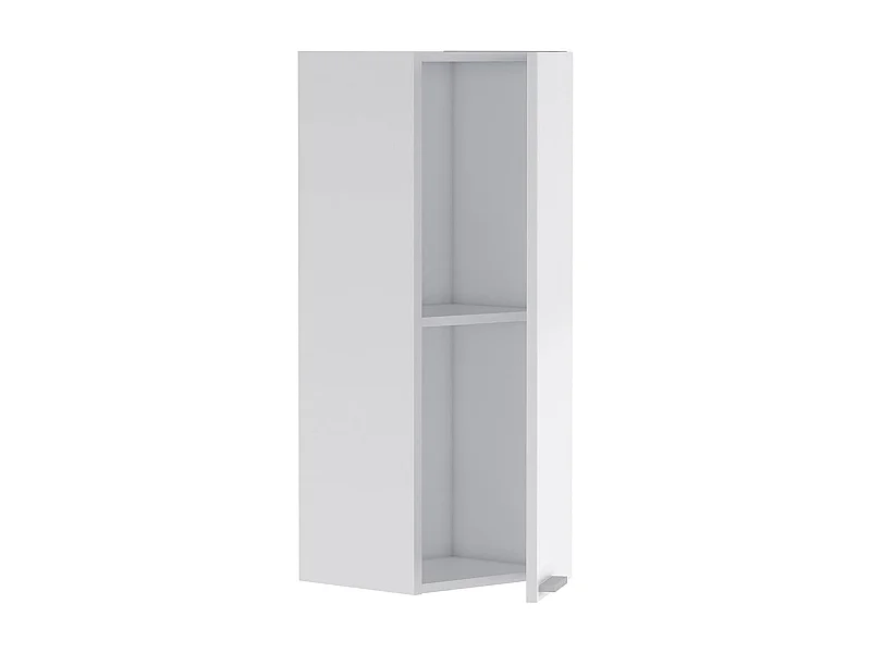 Colonne salle de bain Suspendue avec 1 Porte couleur blanc brillant - Longueur 30 x Hauteur 85 x Profondeur 25 cm