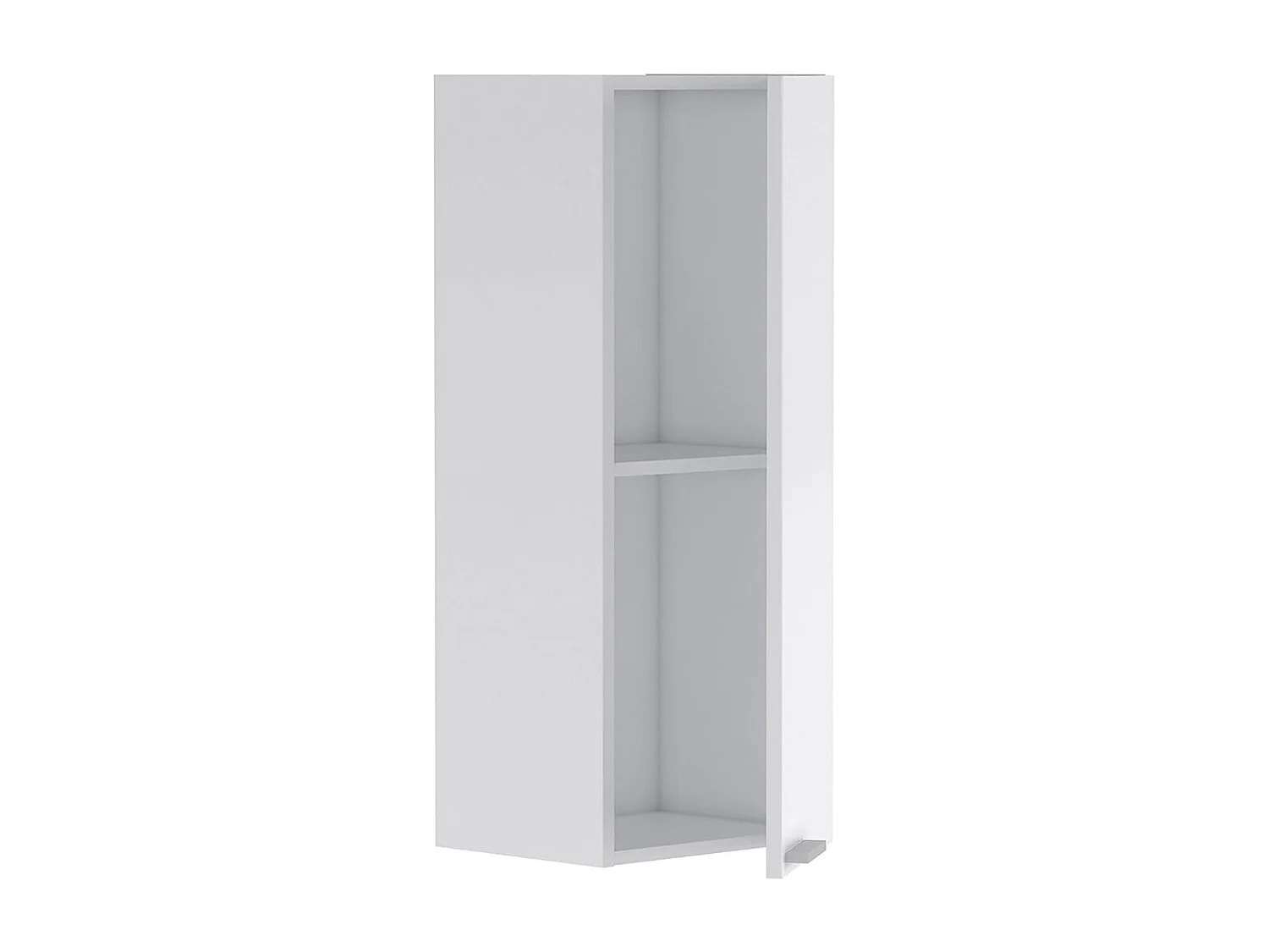 Colonne salle de bain Suspendue avec 1 Porte couleur blanc brillant - Longueur 30 x Hauteur 85 x Profondeur 25 cm