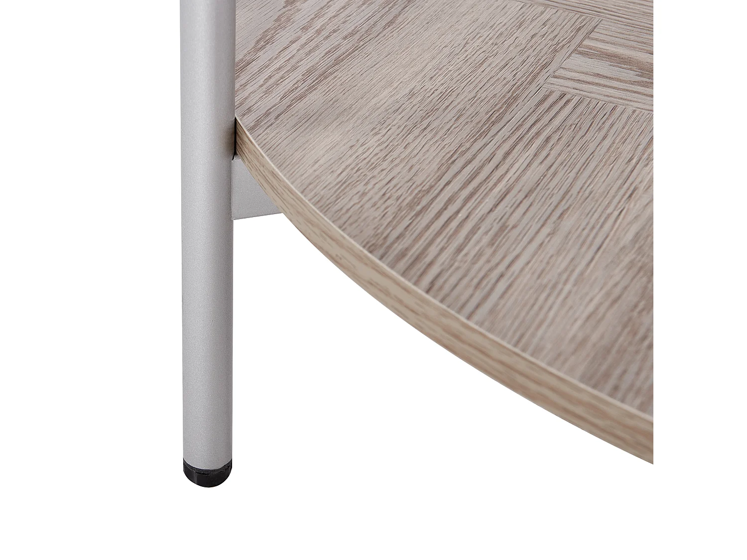 Couchtisch LOVELL Sicherheitsglas Silber