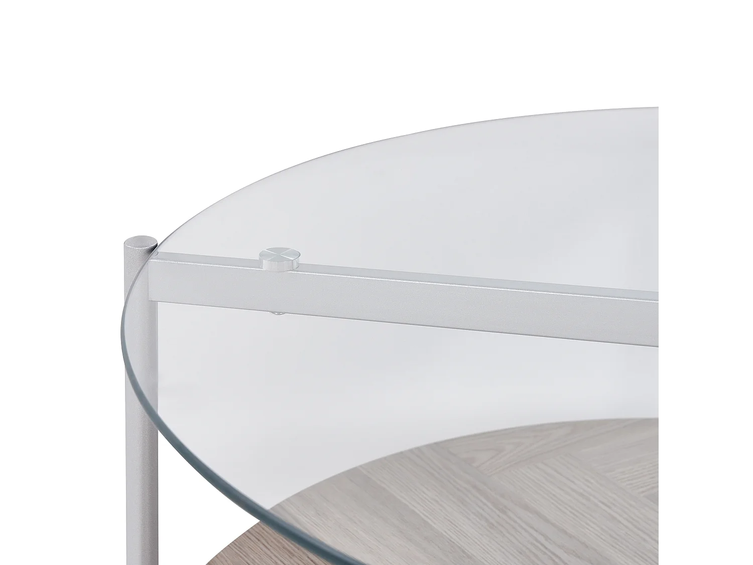 Mesa de centro LOVELL Vidro de segurança (temperado) Prateado