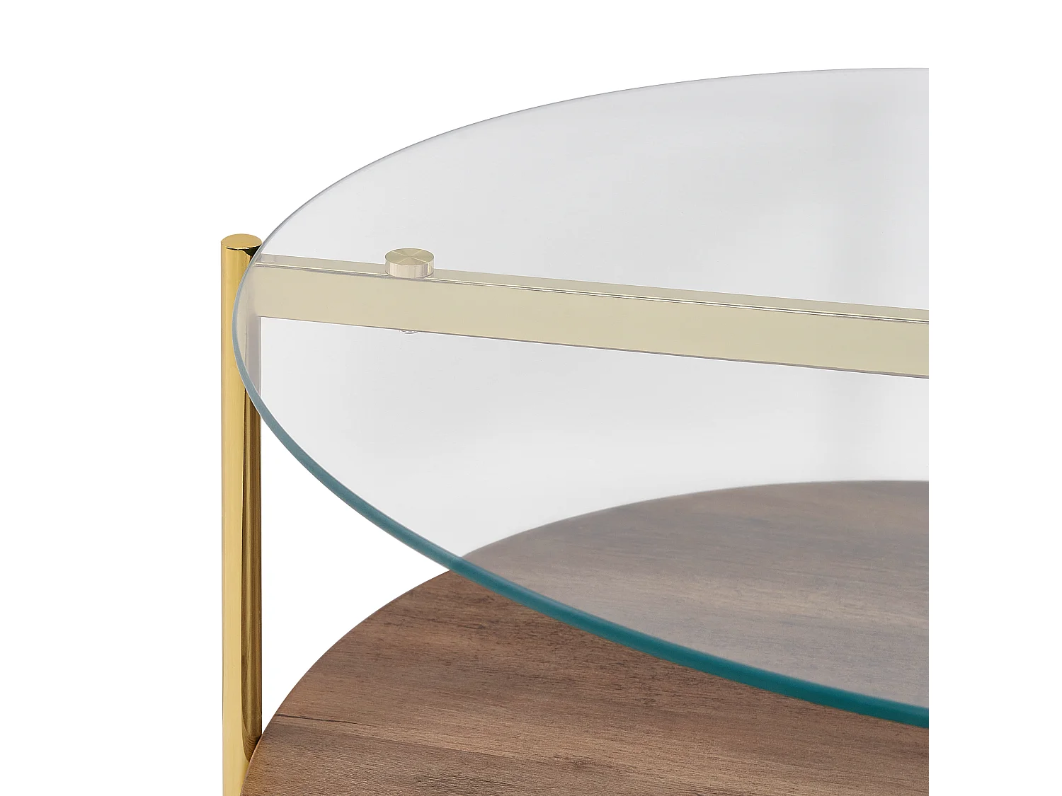 Couchtisch LOVELL Sicherheitsglas Gold