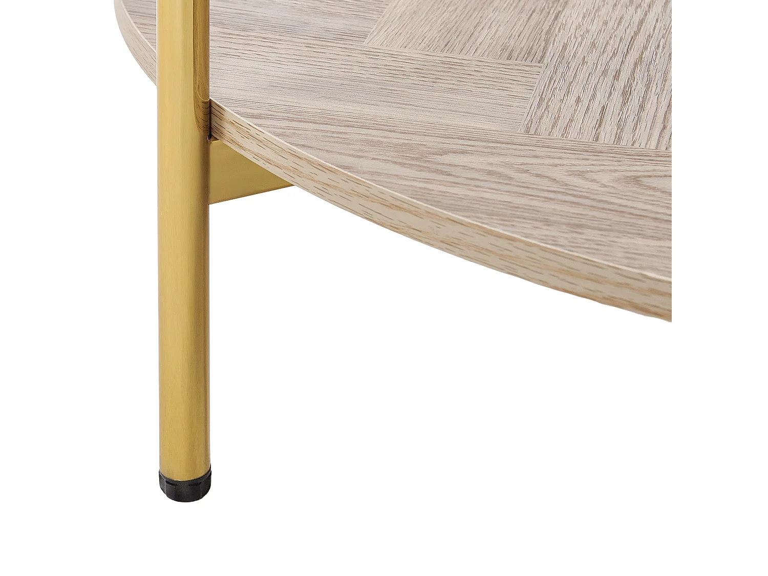 Mesa de centro LOVELL Vidrio templado Dorado