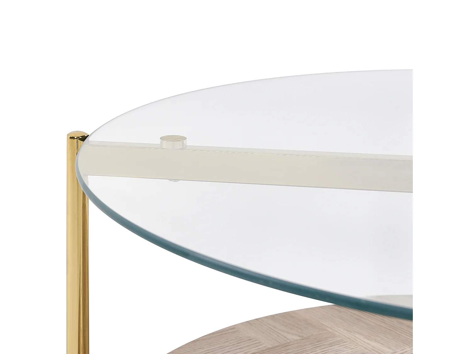 Table basse LOVELL Verre de sécurité Doré