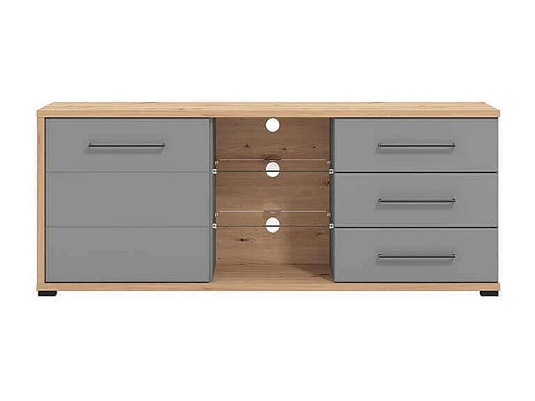 porta tv un anta tre cassetti moderno minimal in legno di design moderno industrial cm 161,5 x 40 x 65 h