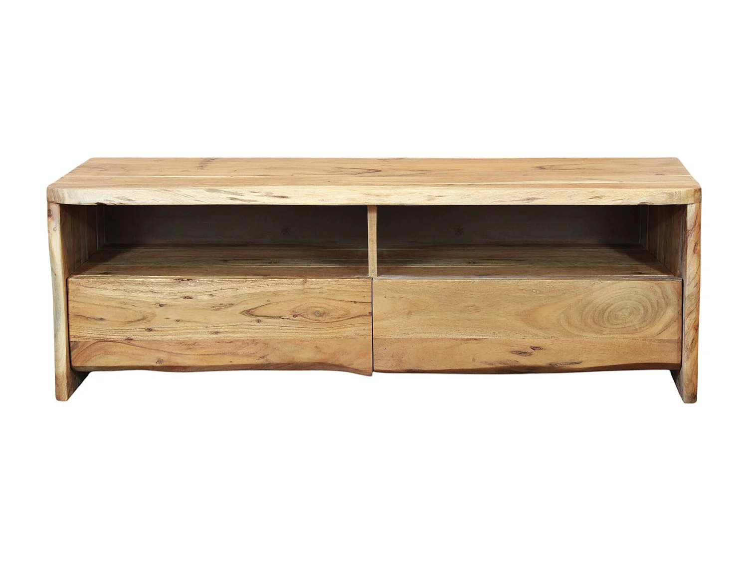 MilaniHome.it - porta TV in legno massiccio di design moderno industrial cm 120 x 40 x 40 hdi coloreMarrone