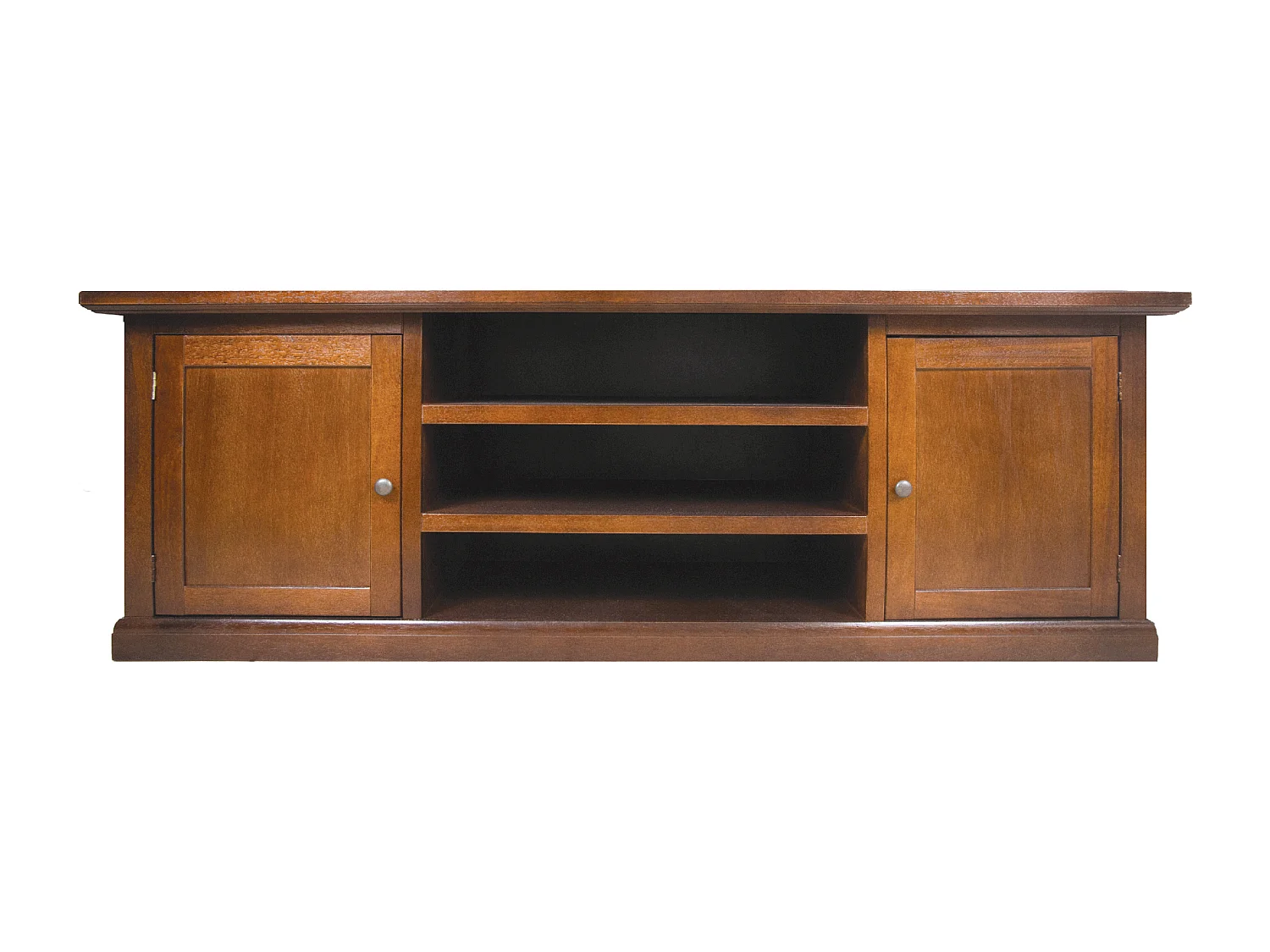 MilaniHome.it - Mobile Tv Porta Tv Tinta Noce 46x160x56 Per Interno Sala Da Pranzo Salotto Cucina Ufficio Massello Arte Poveradi coloreTinta noce