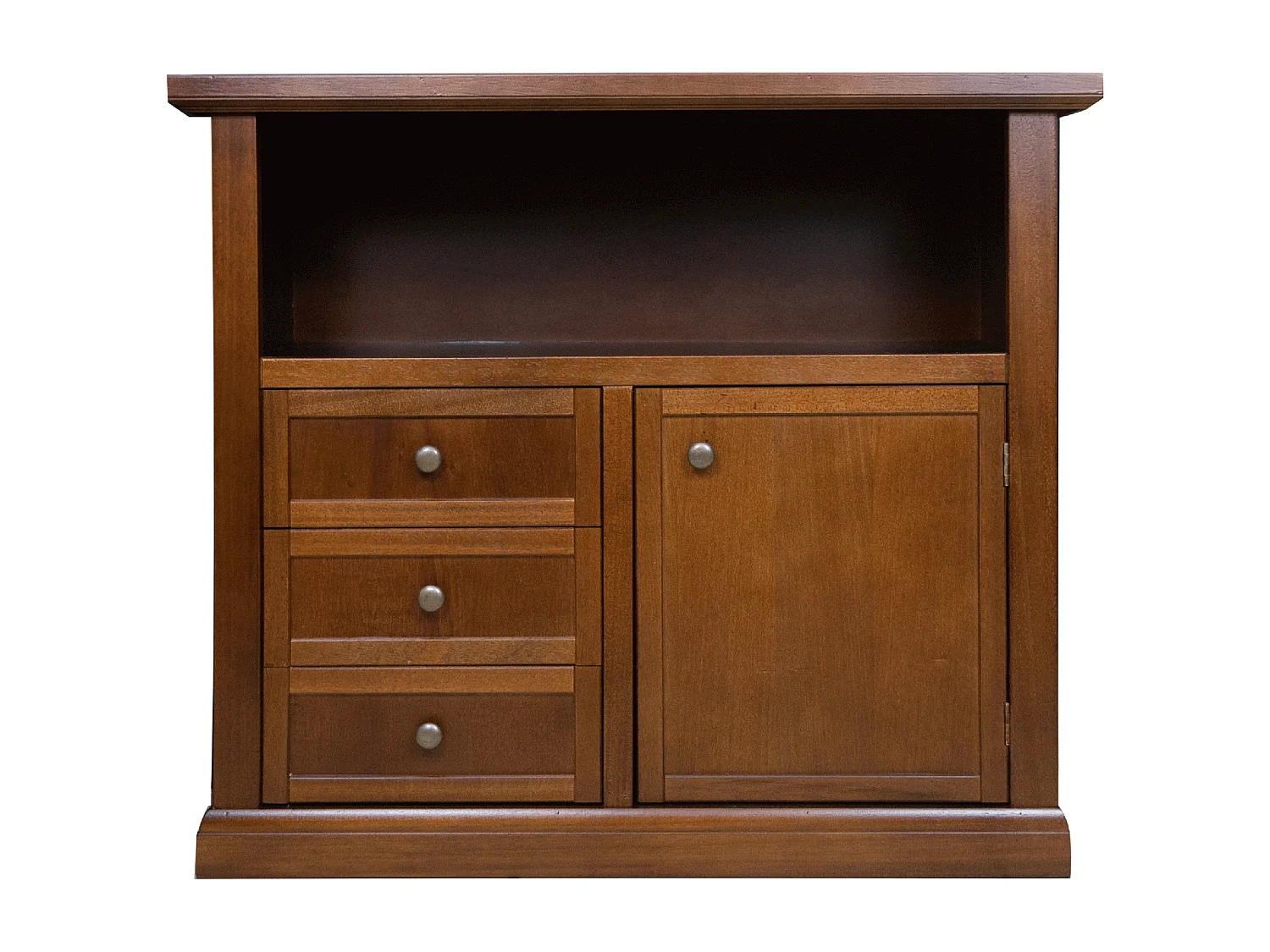 MilaniHome.it - Mobile Tv Porta Tv Tinta Noce 84x40x75 Per Interno Sala Da Pranzo Salotto Cucina Ufficio Massello Arte Poveradi coloreTinta noce