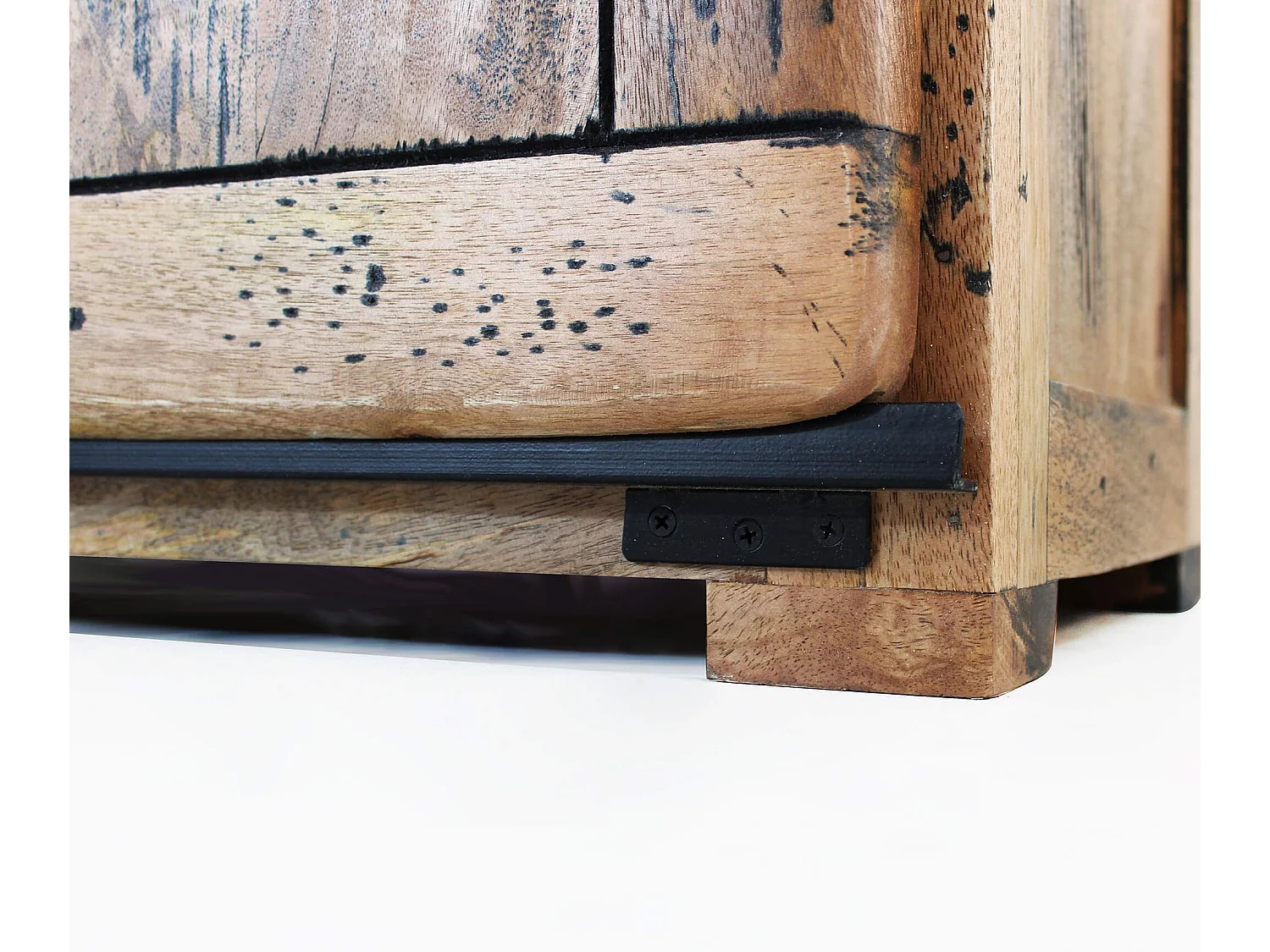 MilaniHome.it - porta TV legno di mango di design moderno industrial cm 150x45x60 hdi coloreMarrone