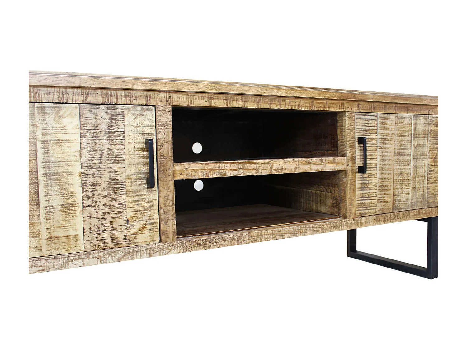 MilaniHome.it - porta tv in legno moderno di design moderno per salotto cucina sala da pranzo cm 160x45x60 hdi coloreMarrone