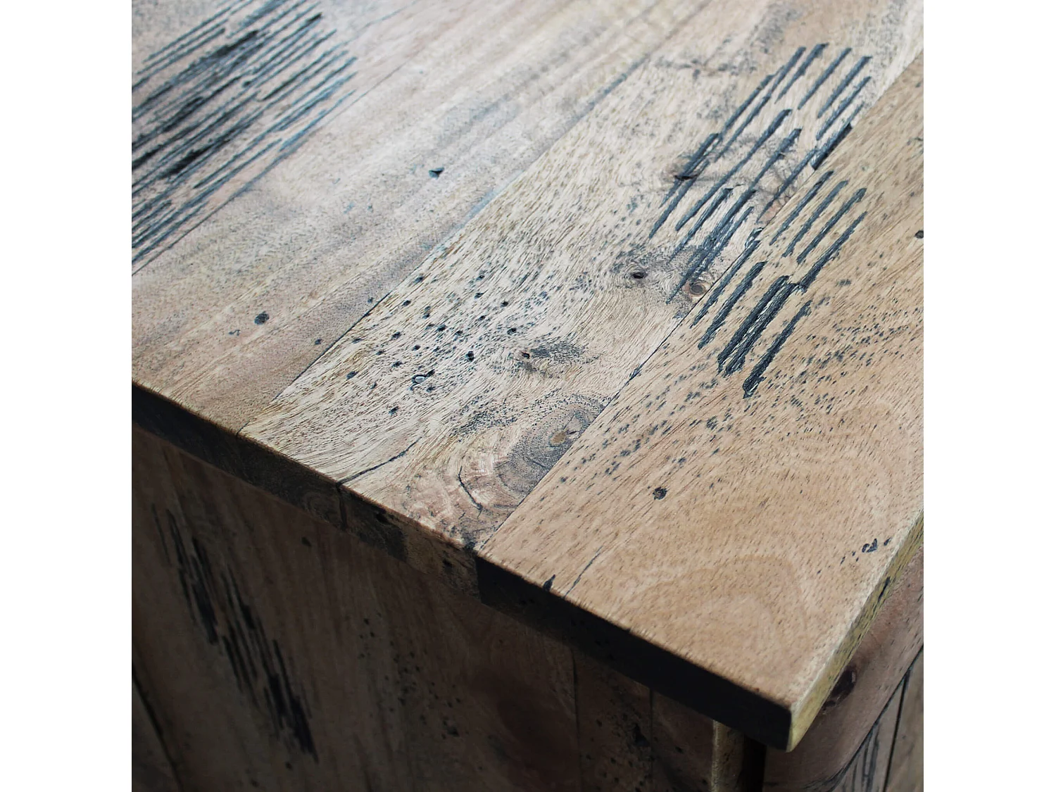 MilaniHome.it - porta TV legno di mango di design moderno industrial cm 80x45x60 hdi coloreMarrone