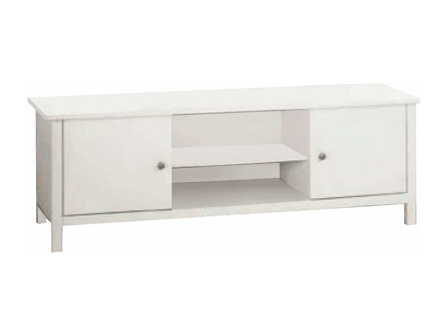 MilaniHome.it - Mobile Porta Tv In Legno Massello 165x48x56di coloreBianco