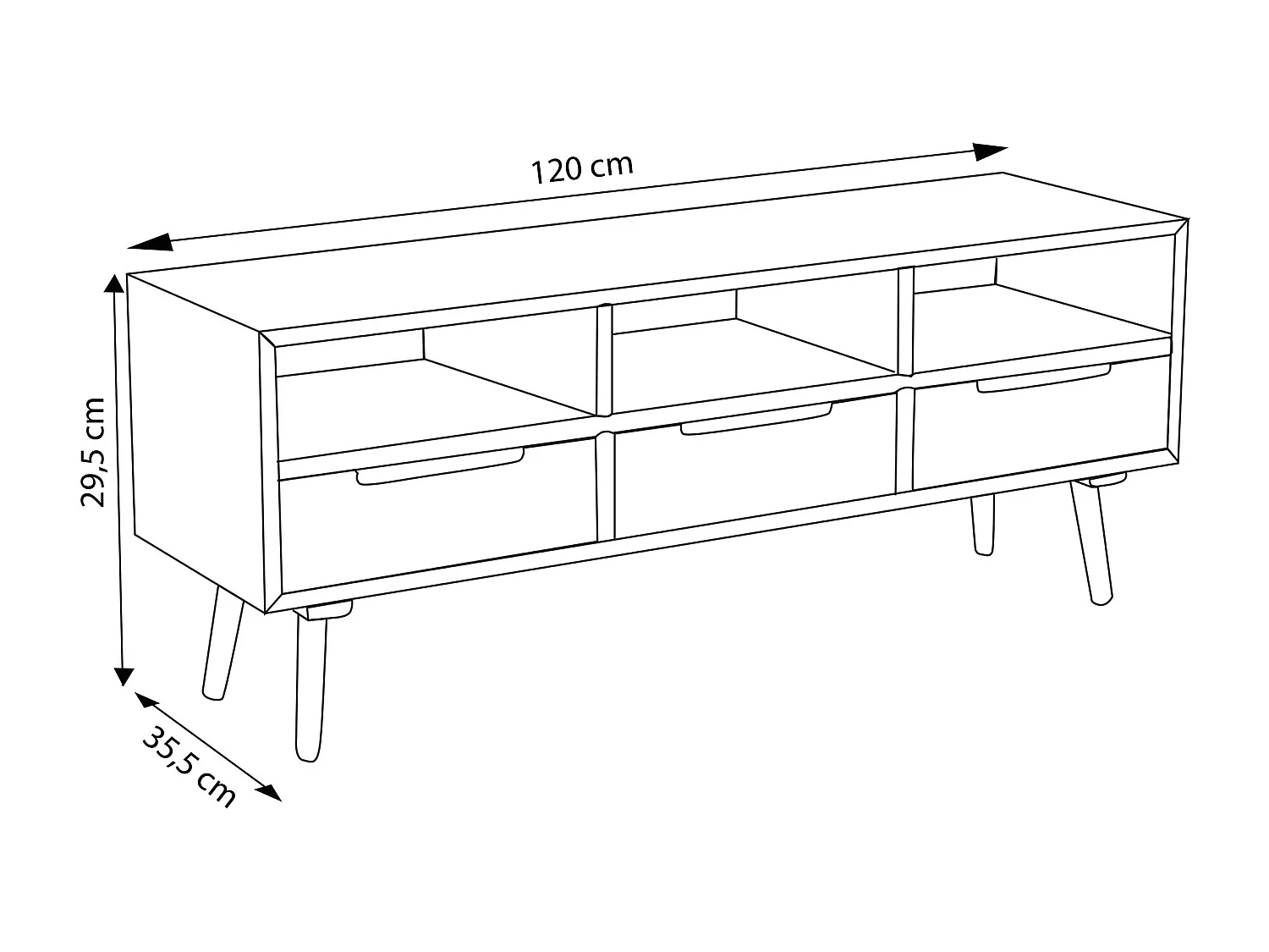 MilaniHome.it - Porta Tv Televisione Per Sala Salotto Soggiorno Design Moderno Legno Coloratodi coloreMulticolor