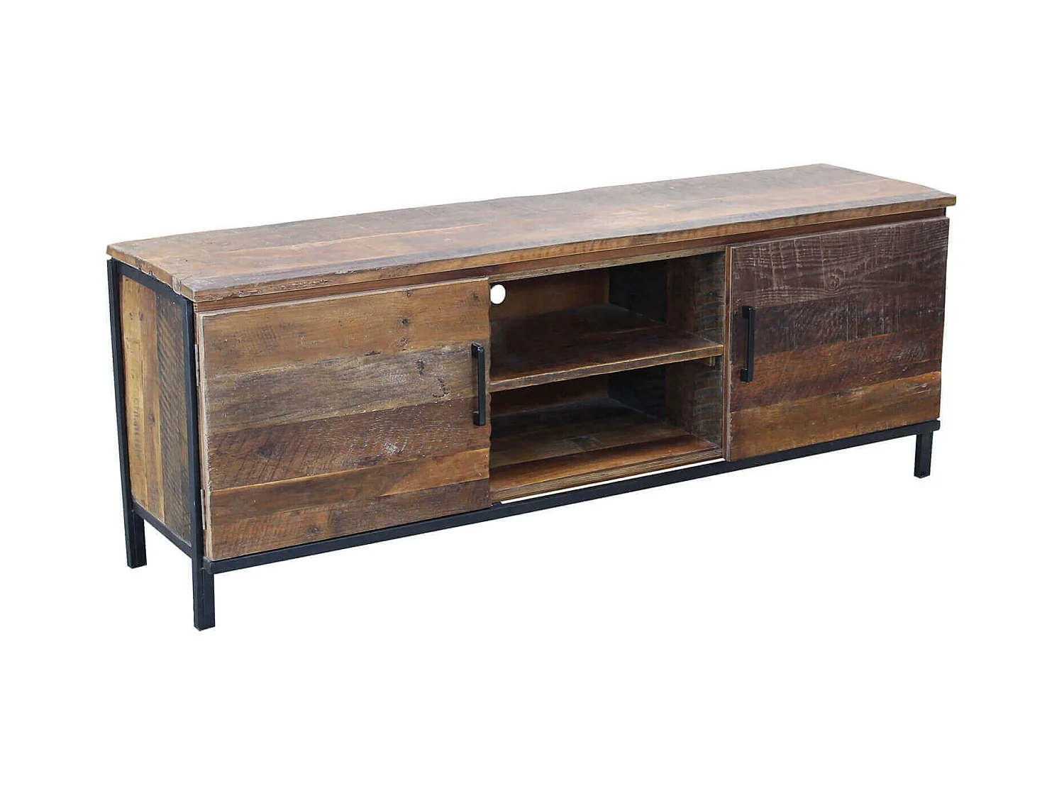 MilaniHome.it - porta tv moderno in legno di design moderno per salotto cucina sala da pranzo cm 150x40x55 hdi coloreMarrone