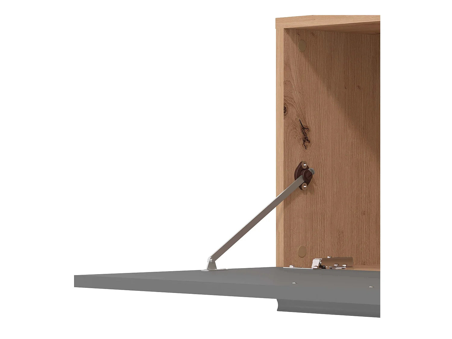 parete attrezzata soggiorno un anta moderna minimal in legno di design moderno industrial cm 185,5 x 35 x 155,5 h