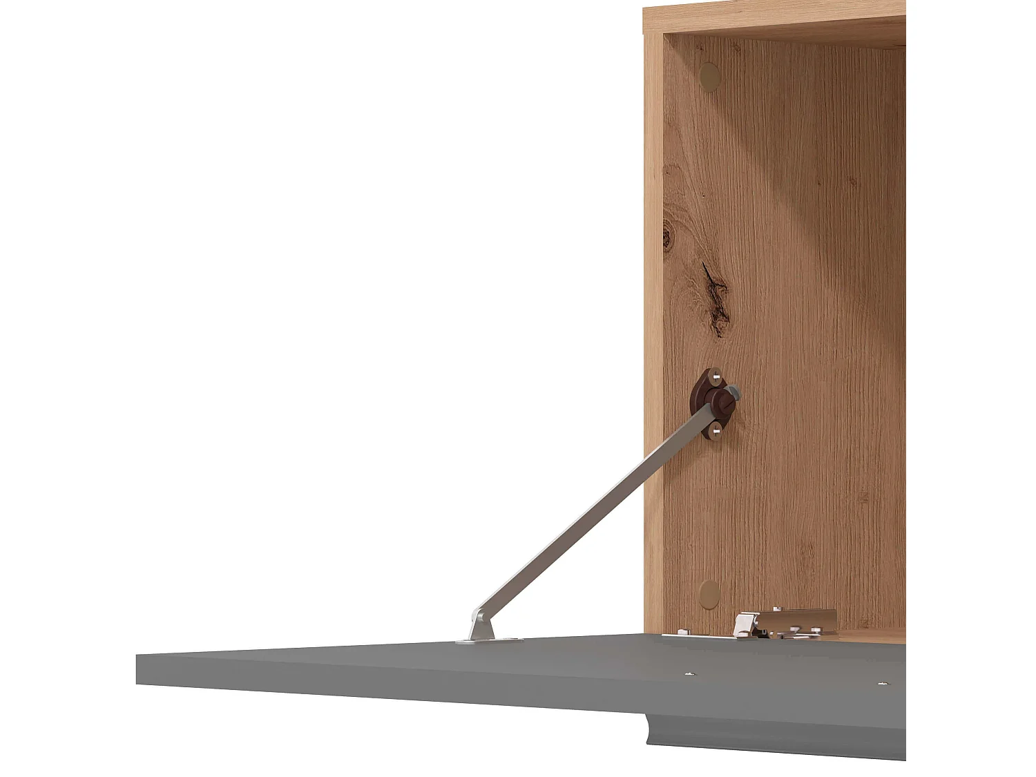 parete attrezzata soggiorno un anta moderna minimal in legno di design moderno industrial cm 185,5 x 35 x 155,5 h