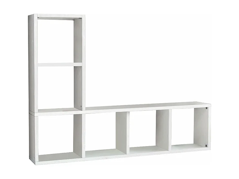 MilaniHome.it - Mobile Tv Porta Tv Cm 175x30x132 H Frassinato Bianco Per Soggiorno Salotto Camera Da Letto Ufficiodi coloreBianco
