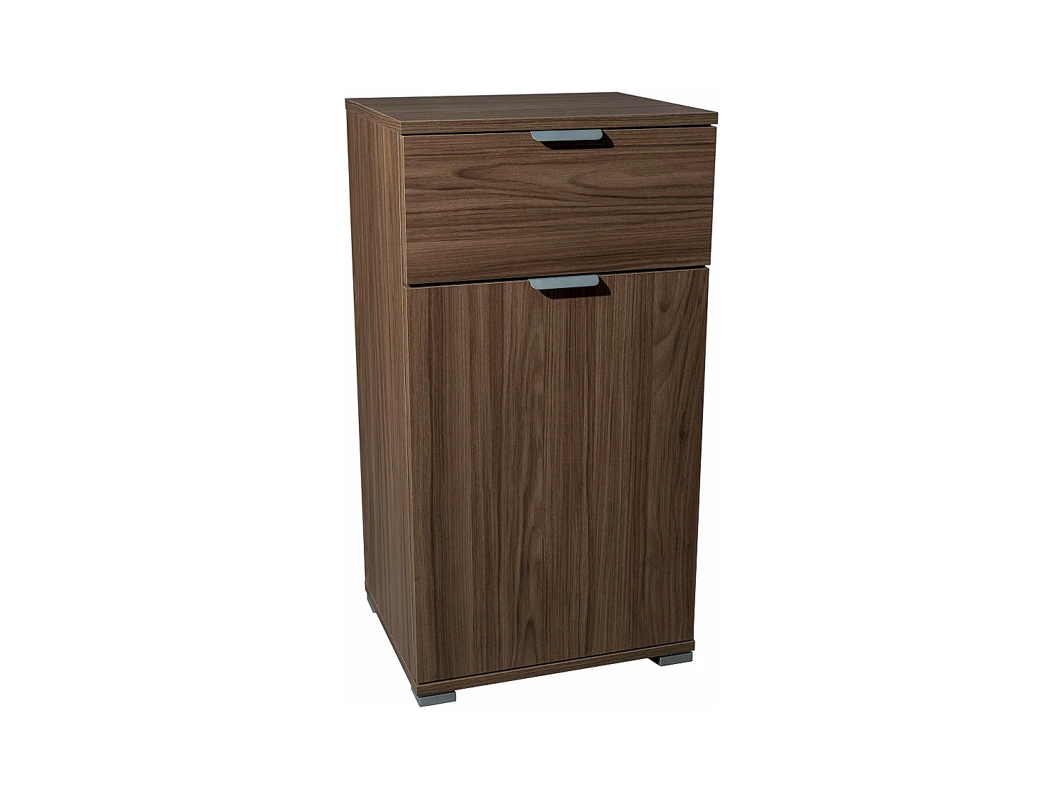 MilaniHome.it - armadietto un anta e un cassetto per soggiorno cucina bagno fatto in Italia cm 45x38x85 hdi coloreMarrone