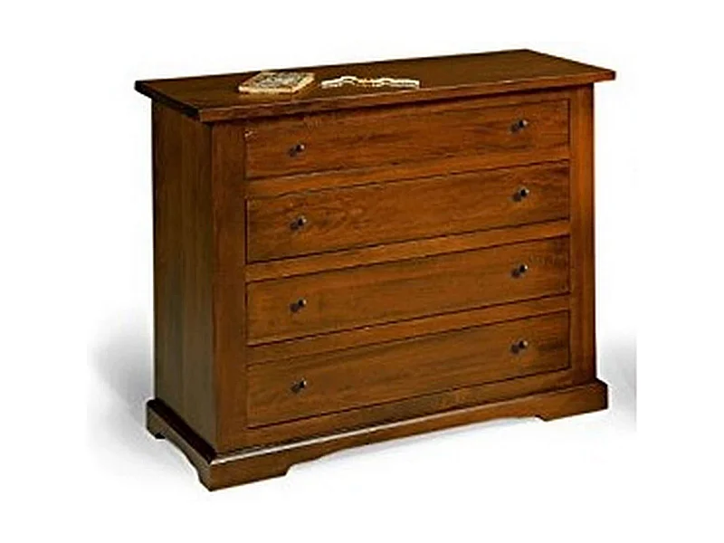 MilaniHome.it - Comò' In Legno Massello 115x50x90di coloreTinta noce