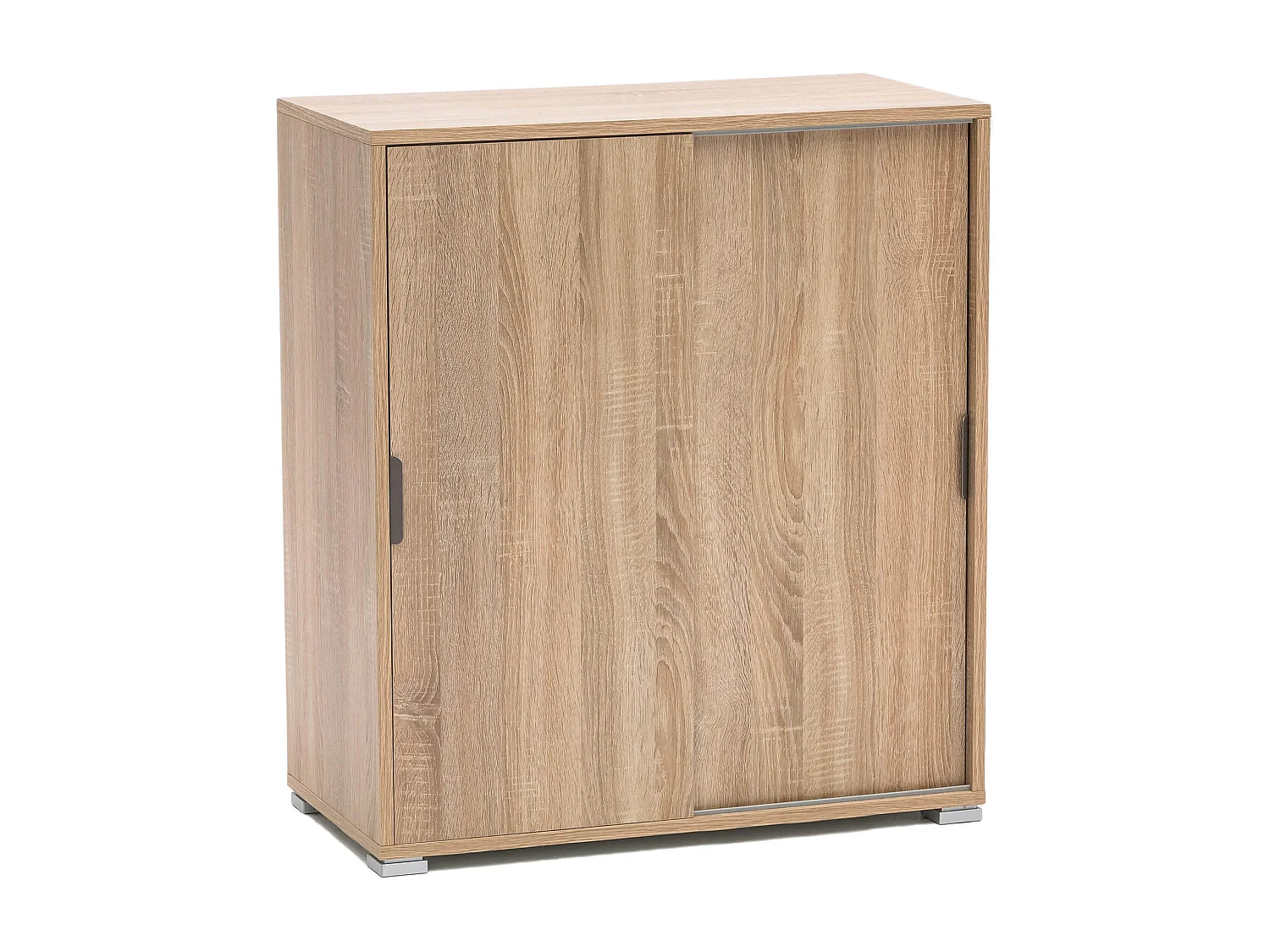 MilaniHome.it - armadietto con 2 ante per soggiorno cucina bagno fatto in Italia cm 75x38x85 hdi coloreMarrone chiaro