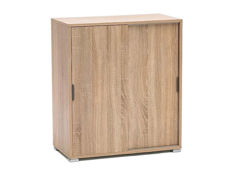 MilaniHome.it - armadietto con 2 ante per soggiorno cucina bagno fatto in Italia cm 75x38x85 hdi coloreMarrone chiaro