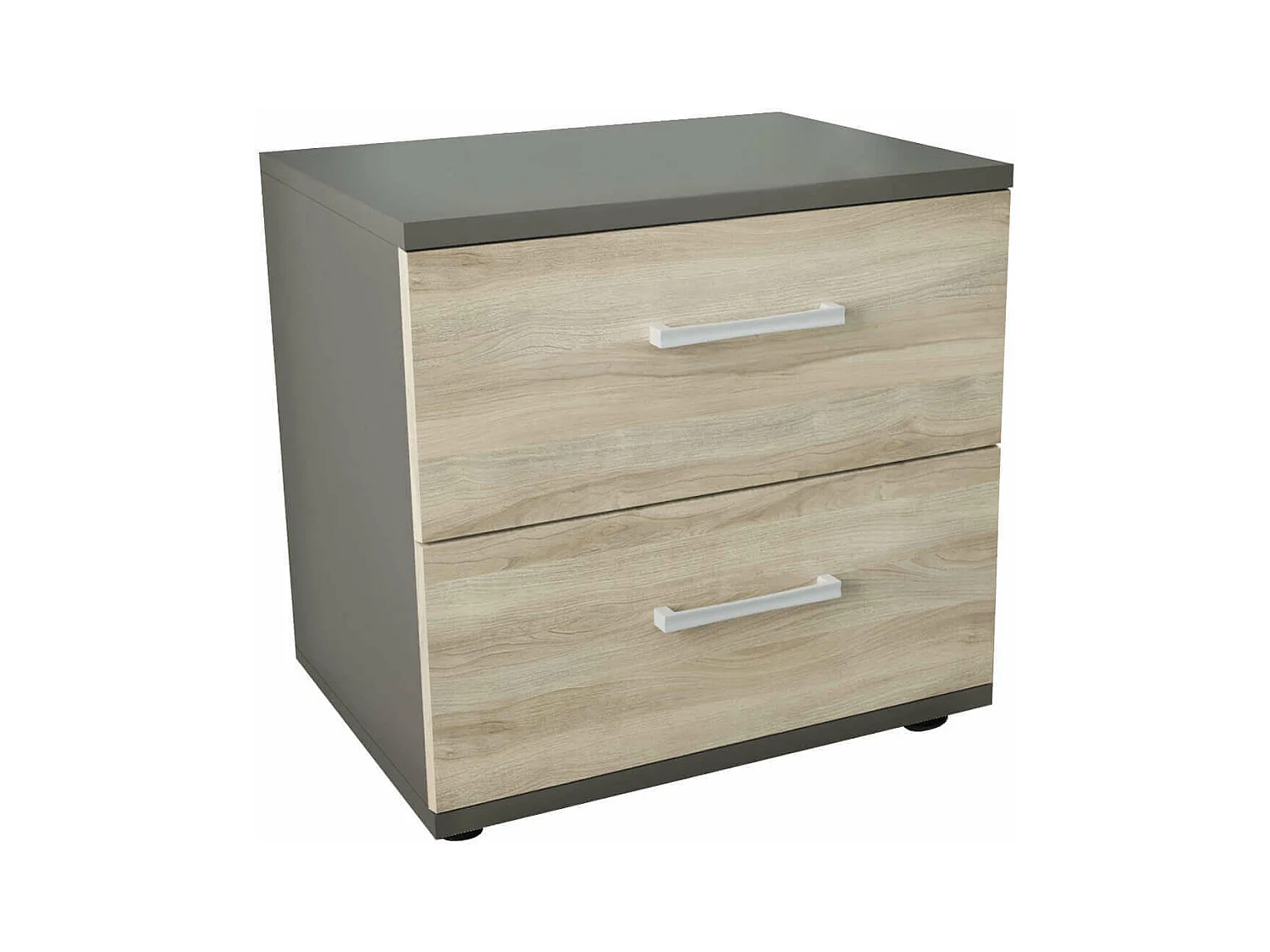 MilaniHome.it - comodino 2 cassetti moderno di design moderno contemporaneo cm 44,5 x 35 x 43,5 hdi coloreOlmo