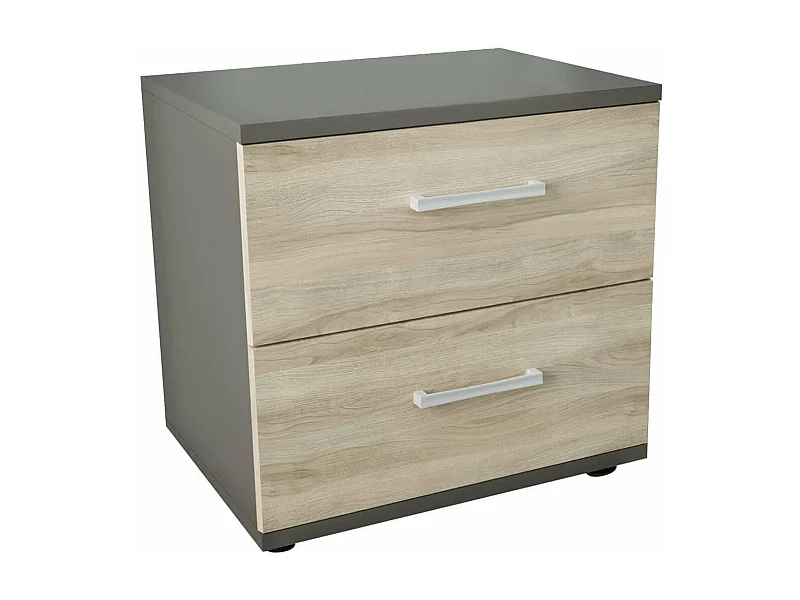 MilaniHome.it - comodino 2 cassetti moderno di design moderno contemporaneo cm 44,5 x 35 x 43,5 hdi coloreOlmo