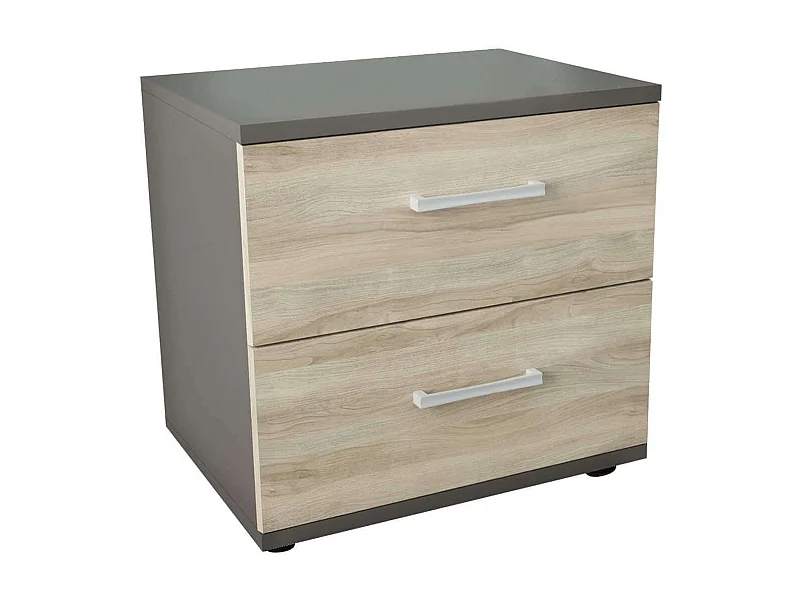 MilaniHome.it - comodino 2 cassetti moderno di design moderno contemporaneo cm 44,5 x 35 x 43,5 hdi coloreOlmo