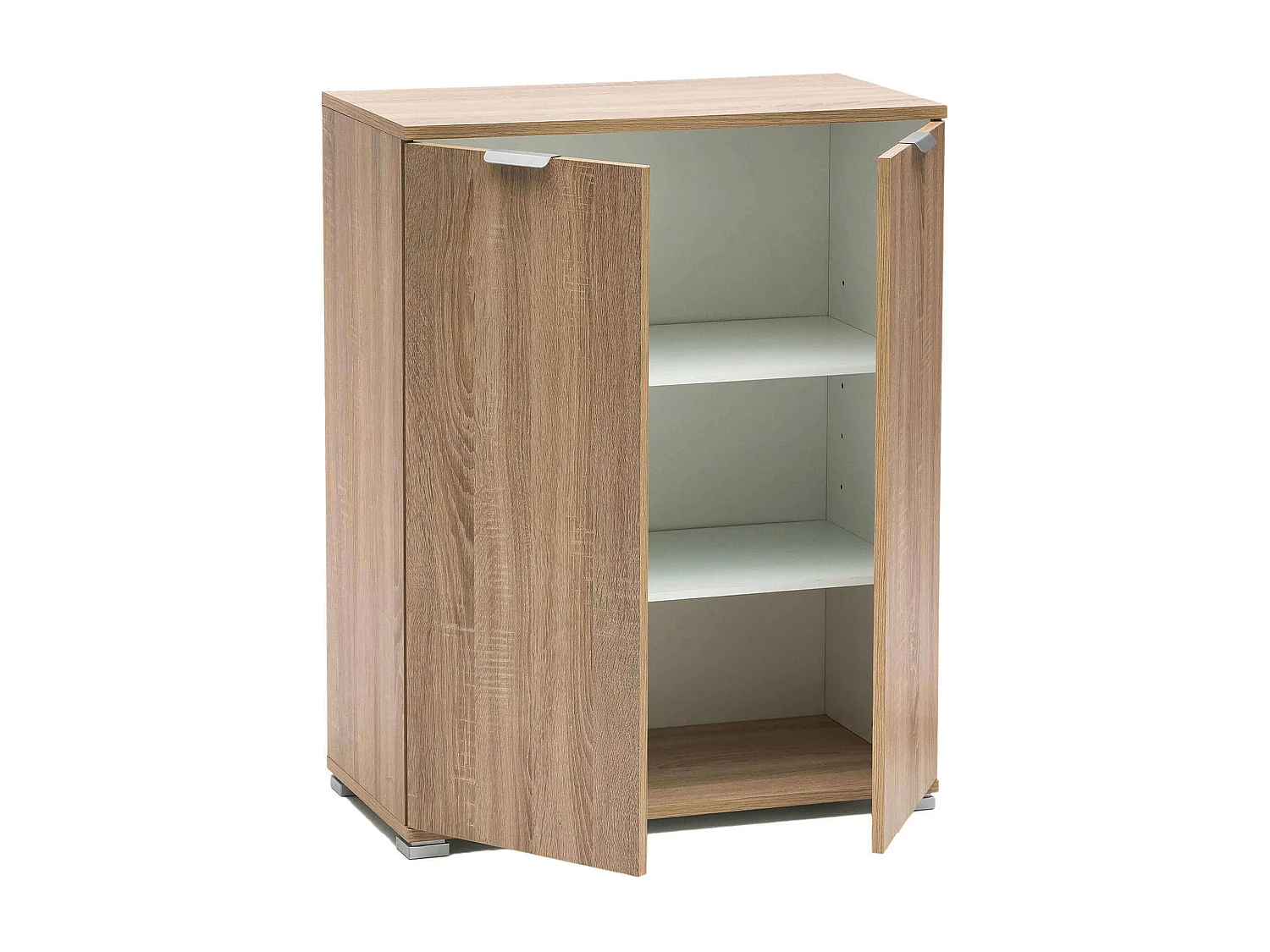 MilaniHome.it - armadietto 2 ante per soggiorno cucina bagno fatto in Italia cm 60x38x85 hdi coloreMarrone chiaro