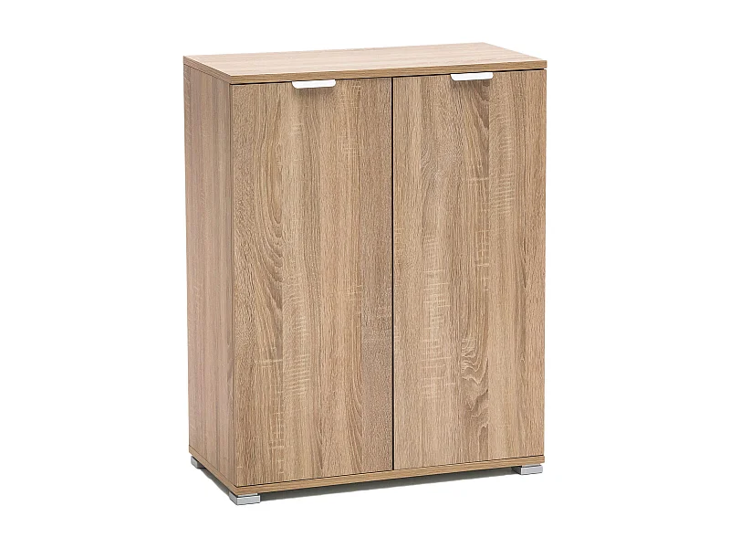 MilaniHome.it - armadietto 2 ante per soggiorno cucina bagno fatto in Italia cm 60x38x85 hdi coloreMarrone chiaro