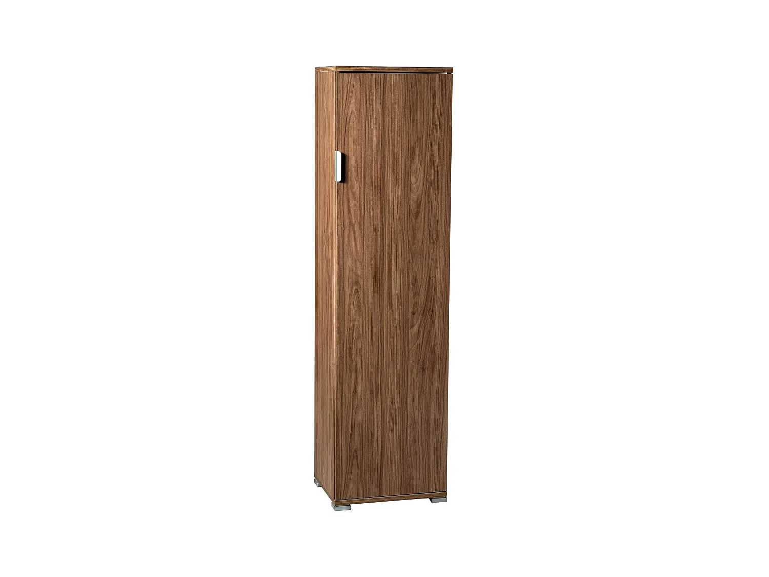 MilaniHome.it - armadiettto un anta 4 ripiani per soggiorno cucina bagno fatto in Italia cm 40x33x151 hdi coloreMarrone