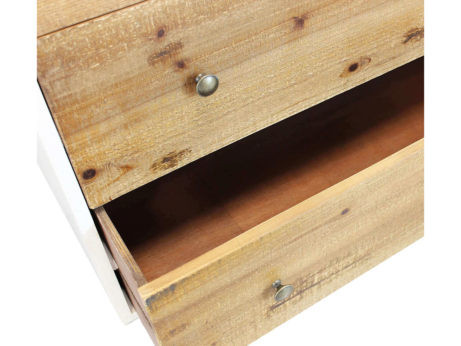 MilaniHome.it - comò con 3 cassetti di design moderno per salotto cucina sala da pranzo cm 100x45x90 hdi coloreBianco