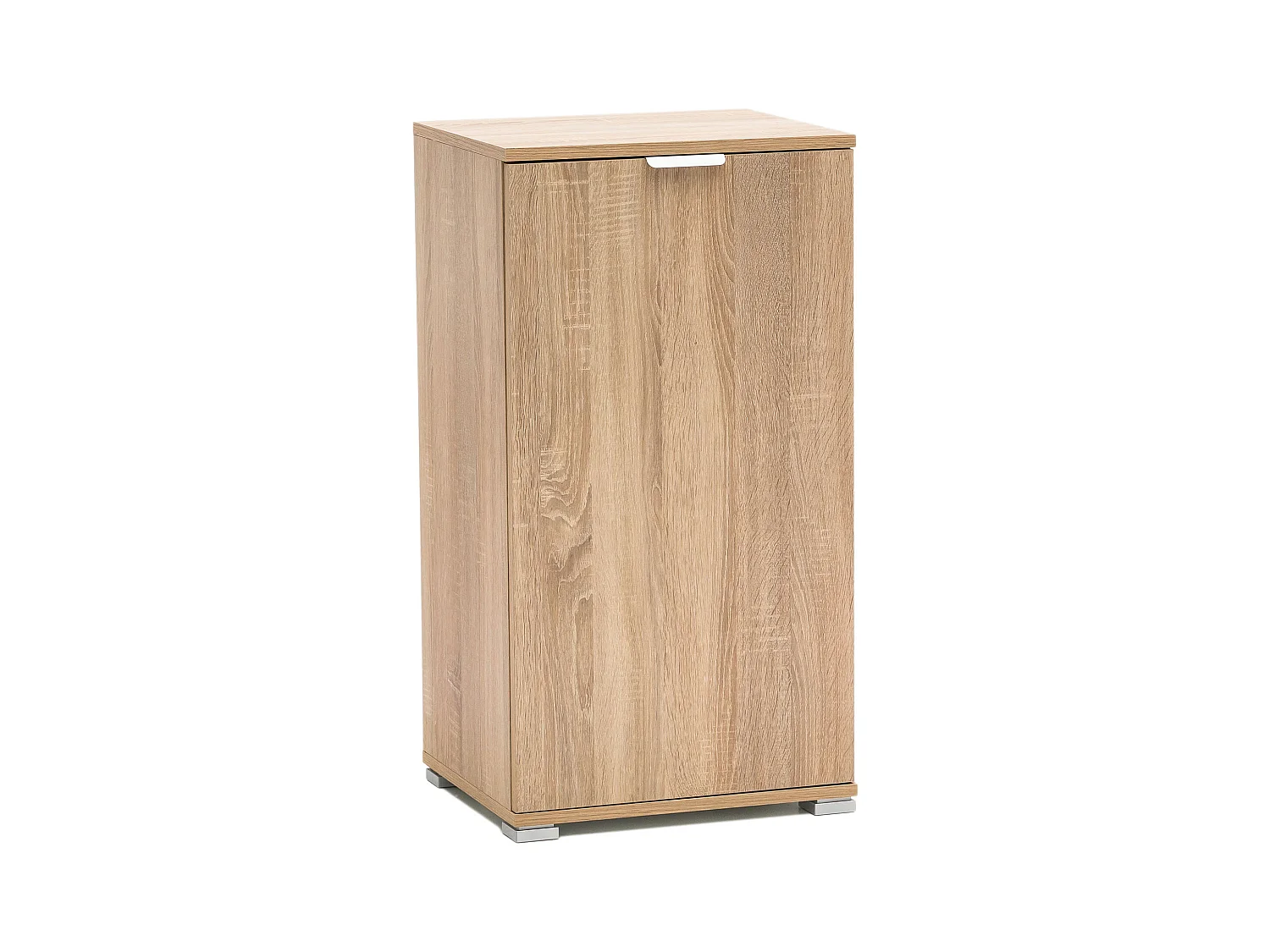 MilaniHome.it - armadietto un anta per soggiorno cucina bagno fatto in Italia cm 45x38x85 hdi coloreMarrone chiaro