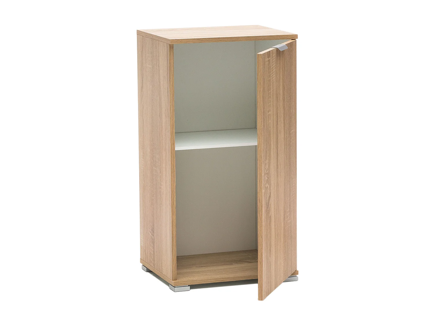 MilaniHome.it - armadietto un anta per soggiorno cucina bagno fatto in Italia cm 45x38x85 hdi coloreMarrone chiaro