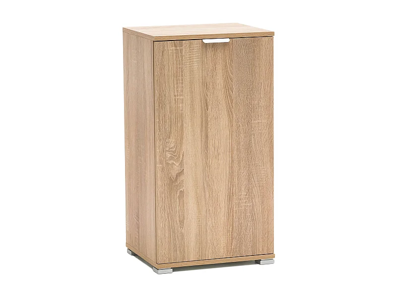 MilaniHome.it - armadietto un anta per soggiorno cucina bagno fatto in Italia cm 45x38x85 hdi coloreMarrone chiaro