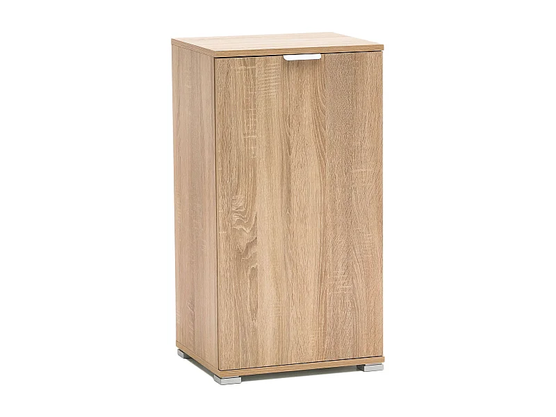 MilaniHome.it - armadietto un anta per soggiorno cucina bagno fatto in Italia cm 45x38x85 hdi coloreMarrone chiaro