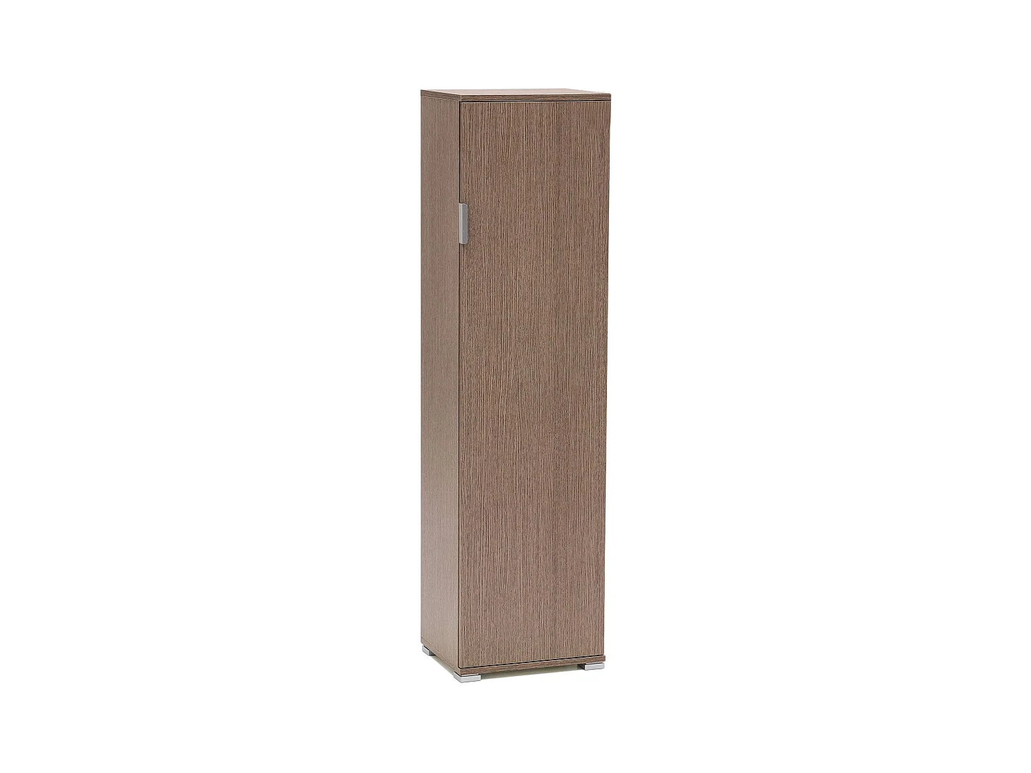 MilaniHome.it - armadiettto un anta 4 ripiani per soggiorno cucina bagno fatto in Italia cm 40x33x151 hdi coloreRovere grigio